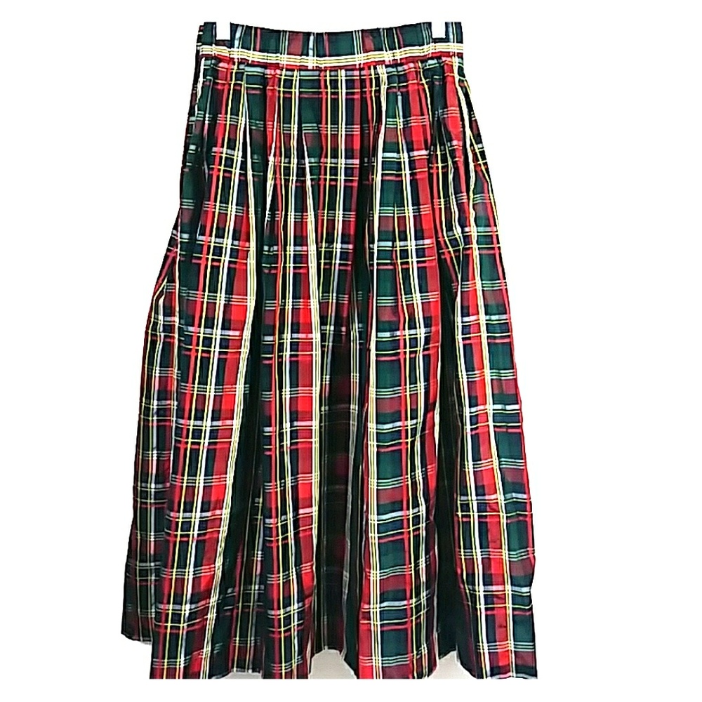 Holiday plaid skirt by Susan Bristol